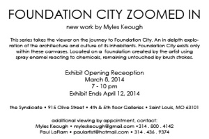 March 8th 2014  Myles Keough presents new work  7pm-10pm